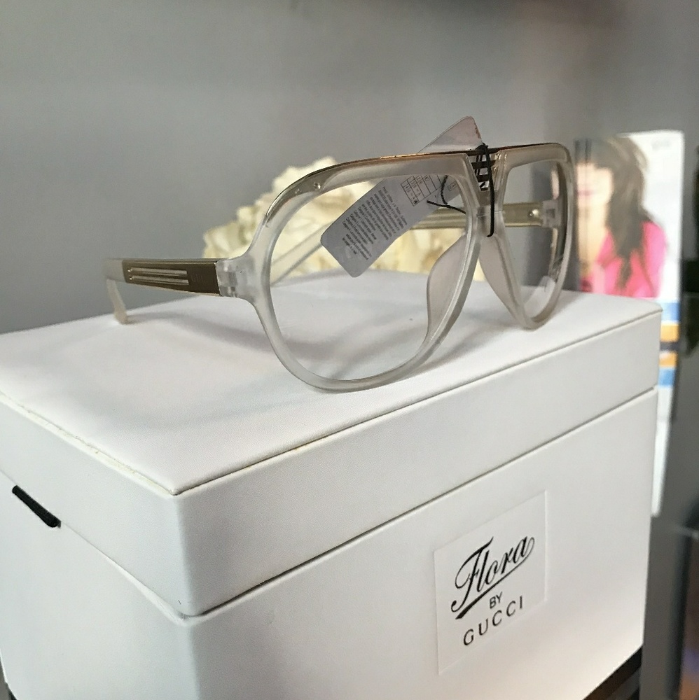 Gucci clear frames